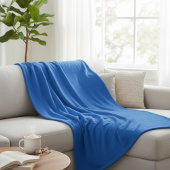 Wool blanket in blue, warm blue wool blanket fleece deken