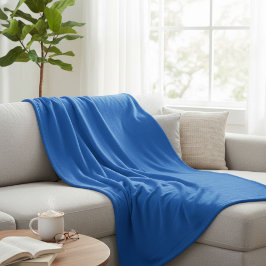 Wool blanket in blue, warm blue wool blanket fleece deken