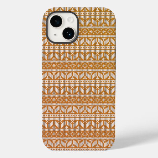 Wool Cross Stitch Knit van kerstpatronen | Case-Mate iPhone Case (Achterkant)