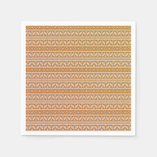 Wool Cross Stitch Knit van kerstpatronen | Servet (Voorkant)