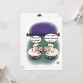 Wool Flat Kaart (Voorkant / Achterkant in situ)