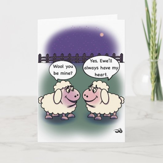 Wool Folded Greeting Card Kaart (Voorkant)