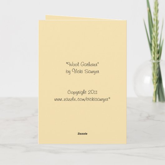 Wool Gatherer-kaart Kaart (Achterkant)