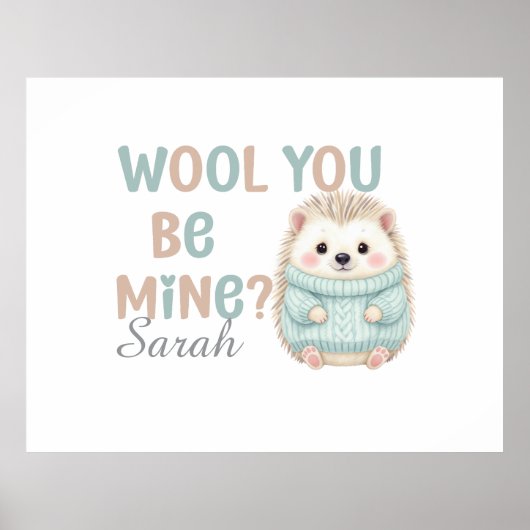 Wool jij de mijne Poster  (Voorkant)
