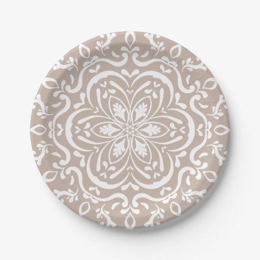 Wool Mandala Papieren Bordje (Voorkant)