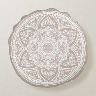 Wool Mandala Rond Kussen