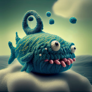 Wool Monster Ronde kussens