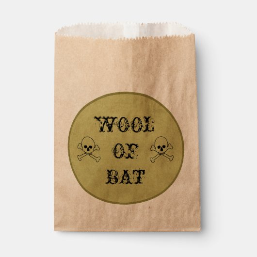 Wool of Bat Witch's Potion Label Bedankzakje (Voorkant)