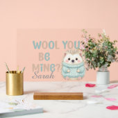 Wool You Be Mine Acrylschild Acryl Bord (Huwelijk)