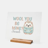 Wool You Be Mine Acrylschild Acryl Bord (Hoek)