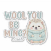 Wool You Be Mine Sticker (Voorkant)