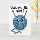 Wool Zou Van Mij Zijn Kaart (Gele Bloem)