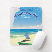 Woolacombe Devon strand reisposter Muismat (Met muis)