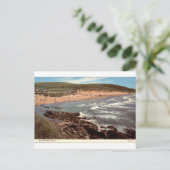 Woolacombe Sands Oude Kijk op Devon Strand Briefkaart (Staand voorkant)