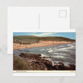 Woolacombe Sands Oude Kijk op Devon Strand Briefkaart (Voorkant / Achterkant)