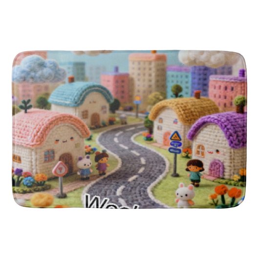 Woolen Village  Badmat (Voorkant)