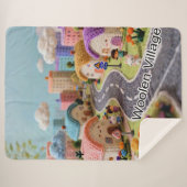 Woolen Village  Sherpa Deken (Voorkant (horizontaal))