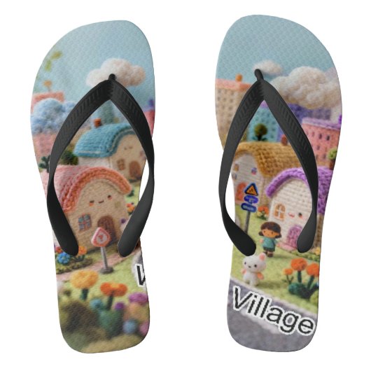 Woolen Village  Teenslippers (Voetbed)