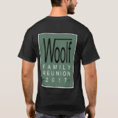 Woolf Family Reunion 2017 T-shirt F&B (Achterkant)