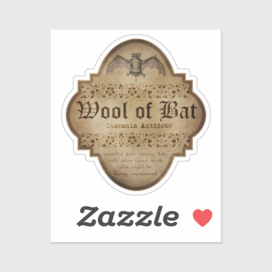 Woolf of Bat Apothecary DC Sticker (Vel)