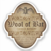 Woolf of Bat Apothecary DC Sticker (Voorkant)