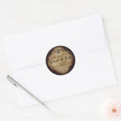 Woolf of Bat Apothecary Ronde Sticker (Envelop)