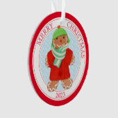 WOOLIE GINGERBREAD 2023 Acrylcirkel Ornament (voorkant)