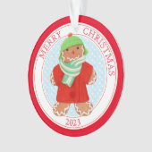 WOOLIE GINGERBREAD 2023 Acrylcirkel Ornament (voorkant)