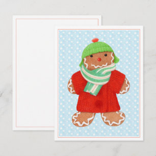 WOOLIE GINGERBREAD 4.25x5.5 Platte Kaart