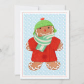 WOOLIE GINGERBREAD 5x7 Platte Kerst Kaart (Voorkant)
