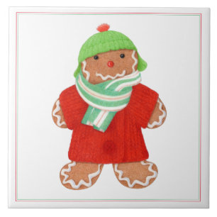 WOOLIE GINGERBREAD 6x6 keramische Tegel Tegeltje