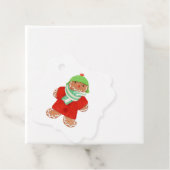 WOOLIE GINGERBREAD Fancy Vierkante Gift Labels (In situ)