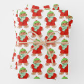 WOOLIE GINGERBREAD Flat Sheet wrapping papier Inpakpapier Vel (In situ)