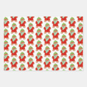 WOOLIE GINGERBREAD Flat Sheet wrapping papier Inpakpapier Vel (Voorkant)