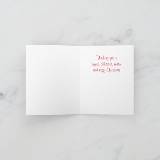 WOOLIE GINGERBREAD Kerstnotitie Kaart (Binnen)