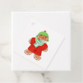 WOOLIE GINGERBREAD Square Cadeau Labels (In situ)