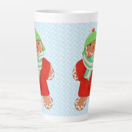 WOOLIE GINGERBREAD Tall Latte Mok (Voorkant)