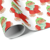 WOOLIE GINGERBREAD Wrappapier Cadeaupapier (Rol Hoek)