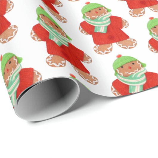 WOOLIE GINGERBREAD Wrappapier Cadeaupapier (Rol Hoek)