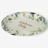 Woolie Lambert 9" Lam Dinner Bord - Baby shower (Gekanteld)