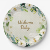 Woolie Lambert 9" Lam Dinner Bord - Baby shower (Voorkant)