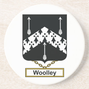 Woolley Family Crest Zandsteen Onderzetter