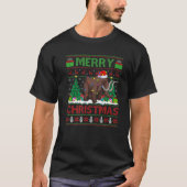 Woolly Lover Xmas Lighting Santa Ugly Woolly Chris T-shirt (Voorkant)