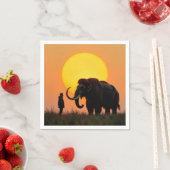 Woolly Mammoth en Man Servet (Insitu)