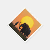 Woolly Mammoth en Man Servet (Hoek)