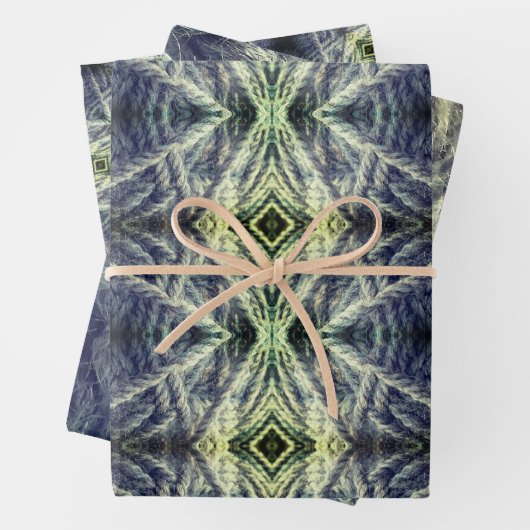 Woolly String Texture Wrapping Paper Sheet (In situ)