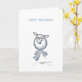 Woolly, Woolly Happy Birthday! Kaart (Gele Bloem)