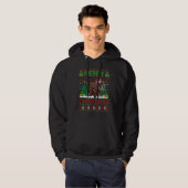 Woolly   Xmas Tree Lights Ugly Santa Woolly Christ Hoodie (Voorkant volledig)