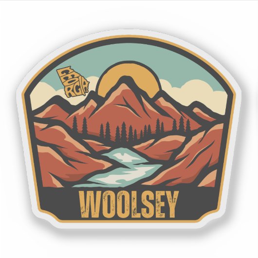 Woolsey, Georgia Sticker (Voorkant)