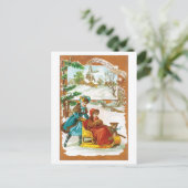 Woolson Spice Company wenst u Vrolijke Kerstmis Feestdagenkaart (Staand voorkant)